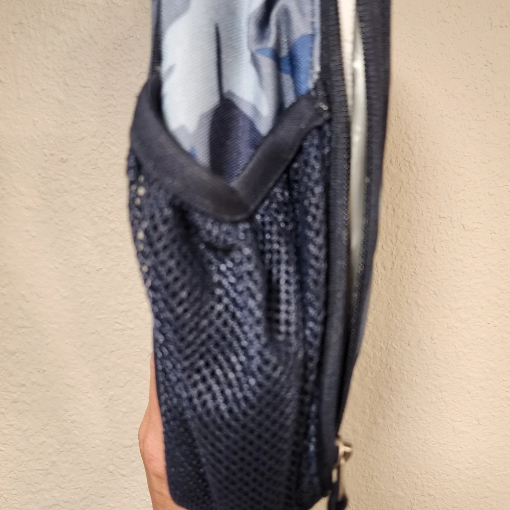 Shark Pattern Blue and Gray Men's Bag